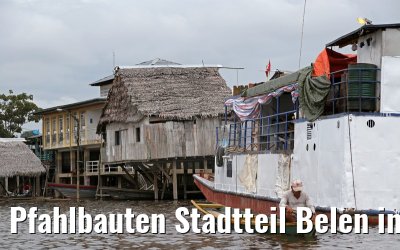 Pfahlbauten Stadtteil Belen in Iquitos 08.01.2015