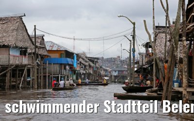 schwimmender Stadtteil Belen in Iquitos 08.01.2015