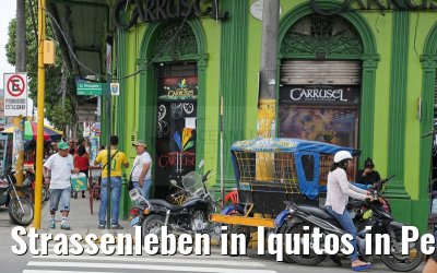 Strassenleben in Iquitos in Peru 08.01.2015