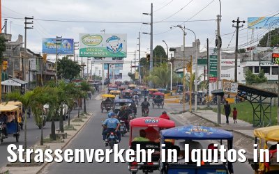 Strassenverkehr in Iquitos in Peru  08.01.2015