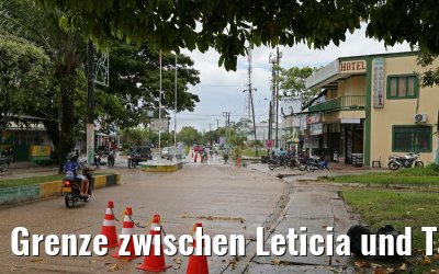 Grenze zwischen Leticia und Tabatinga am Amazonas 09.01.2015
