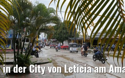 in der City von Leticia am Amazonas 09.01.2015