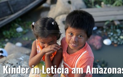 Kinder in Leticia am Amazonas 09.01.2015