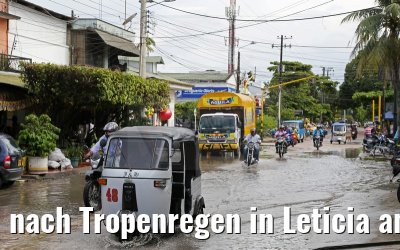 nach Tropenregen in Leticia am Amazonas 09.01.2015