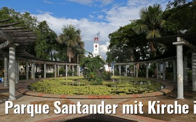 Parque Santander mit Kirche in Leticia 09.01.2015