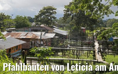Pfahlbauten von Leticia am Amazonas 09.01.2015
