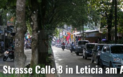 Strasse Calle 8 in Leticia am Amazonas 09.01.2015