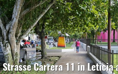 Strasse Carrera 11 in Leticia am Amazonas 09.01.2015