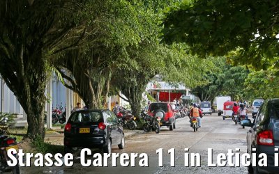 Strasse Carrera 11 in Leticia in Kolumbien 09.01.2015