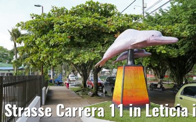 Strasse Carrera 11 in Leticia in Kolumbien 09.01.2015