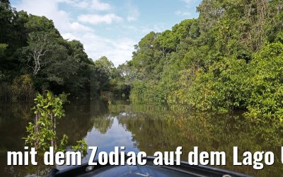 mit dem Zodiac auf dem Lago Uara 11.01.2015