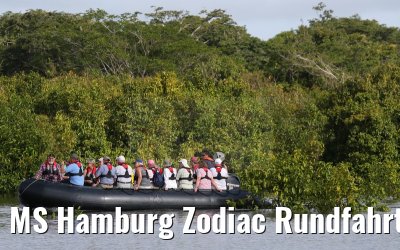 MS Hamburg Zodiac Rundfahrt auf dem Amazonas 11.01.2015