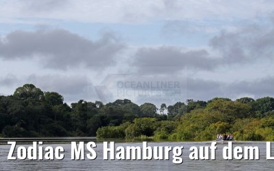 Zodiac MS Hamburg auf dem Lago Uara am Amazonas 11.01.2015