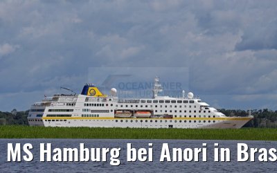 MS Hamburg bei Anori in Brasilien 12.01.2015