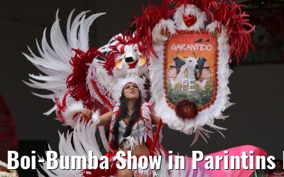 Boi-Bumba Show in Parintins Brasilien 14.01.2015