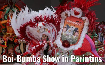 Boi-Bumba Show in Parintins Brasilien 14.01.2015