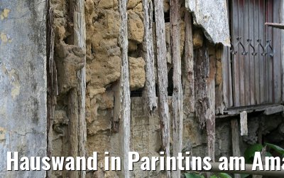 Hauswand in Parintins am Amazonas 14.01.2015