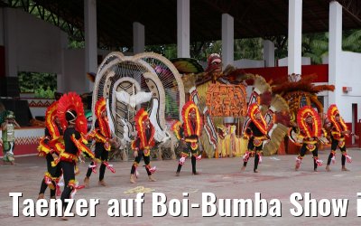 Taenzer auf Boi-Bumba Show in Parintins in Brasilien 14.01.2015