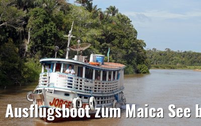 Ausflugsboot zum Maica See bei Santarem 15.01.2015