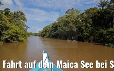 Fahrt auf dem Maica See bei Santarem 15.01.2015