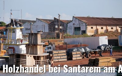 Holzhandel bei Santarem am Amazonas 15.01.2015