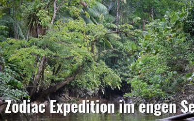 Zodiac Expedition im engen Seitenarm des Amazonas 16.01.2015
