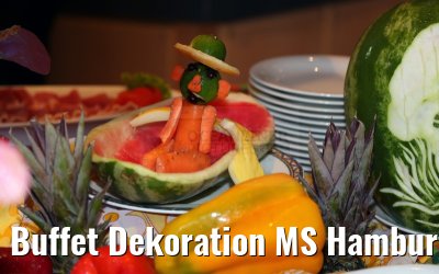 Buffet Dekoration MS Hamburg 19.01.2015