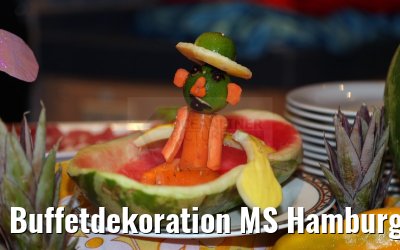 Buffetdekoration MS Hamburg 19.01.2015