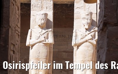 Osirispfeiler im Tempel des Ramses III