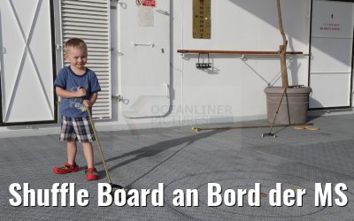Shuffle Board an Bord der MS Hamburg 20.01.2015