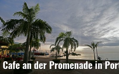 Cafe an der Promenade in Port of Spain 23.01.2015