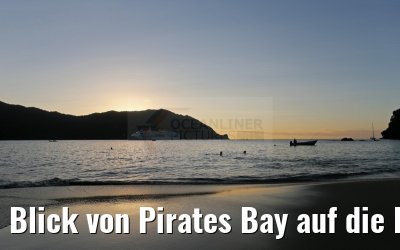 Blick von Pirates Bay auf die Hamburg 24.01.2015