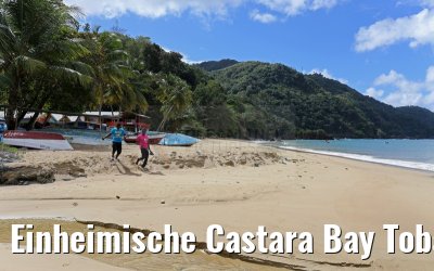 Einheimische Castara Bay Tobago 24.01.2015