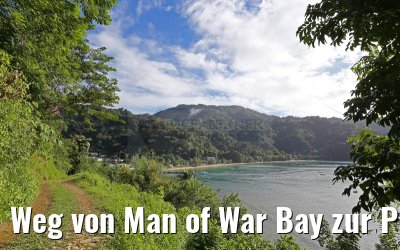 Weg von Man of War Bay zur Pirates Bay Tobago 24.01.2015