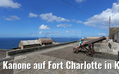 Kanone auf Fort Charlotte in Kingstown St. Vincent 25.01.2015