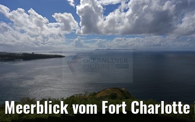 Meerblick vom Fort Charlotte in Kingstown St. Vincent 25.01.2015