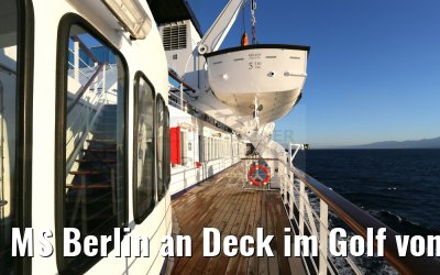 MS Berlin an Deck im Golf von Aqaba