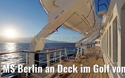 MS Berlin an Deck im Golf von Aqaba