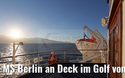 MS Berlin an Deck im Golf von Aqaba