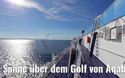 Sonne über dem Golf von Aqaba