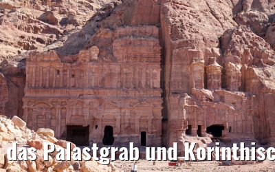 das Palastgrab und Korinthisches Grab Felsenstadt Petra