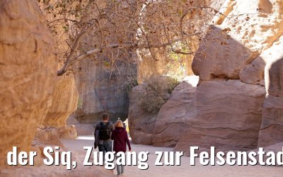 der Siq, Zugang zur Felsenstadt Petra