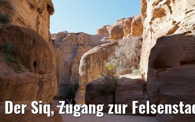 Der Siq, Zugang zur Felsenstadt Petra