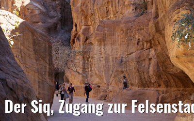 Der Siq, Zugang zur Felsenstadt Petra