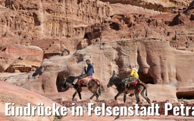 Eindrücke in Felsenstadt Petra