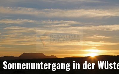 Sonnenuntergang in der Wüste