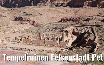 Tempelruinen Felsenstadt Petra