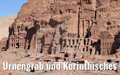 Urnengrab und Korinthisches Grab Felsenstadt Petra