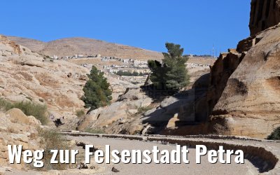 Weg zur Felsenstadt Petra