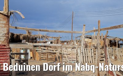 Beduinen Dorf im Nabq-Naturschutzgebiet, Sinai Halbinsel